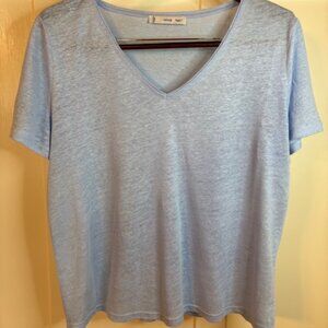 Mango Women's Sweater Short Sleeve  Blue